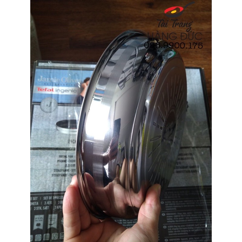 Set 2 chảo Tefal Ingenio dòng Jamie Oliver thân inox chung tay cầm  - TÀI TRANG HÀNG ĐỨC
