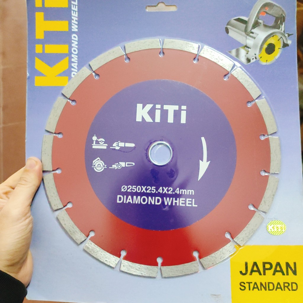 Lưỡi cắt 250mm răng thưa (cắt khô) đa năng cắt gạch, cắt tường , cắt bê tông KITI JAPAN chính hãng