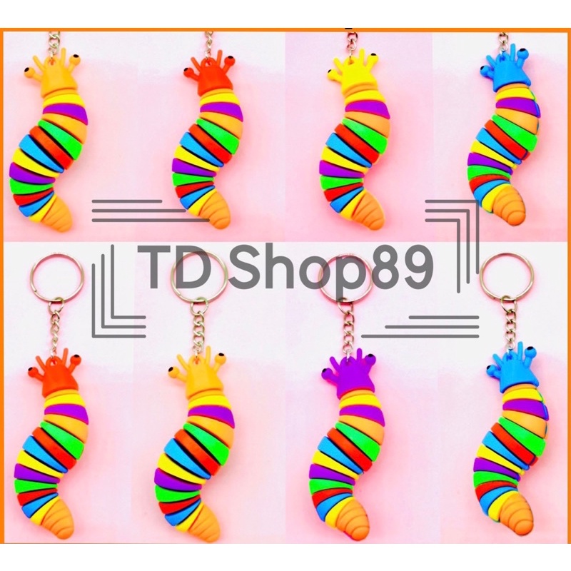 Móc Khoá Hình Con Sâu 7 màu