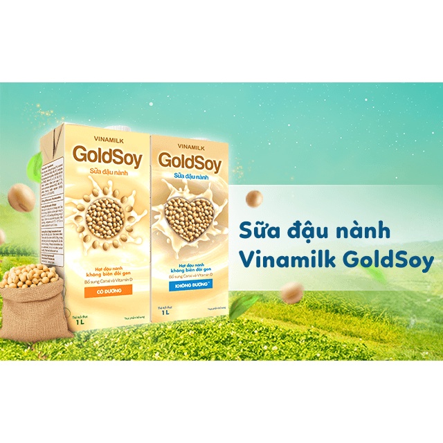 Sữa đậu nành Vinamilk Goldsoy 1lít