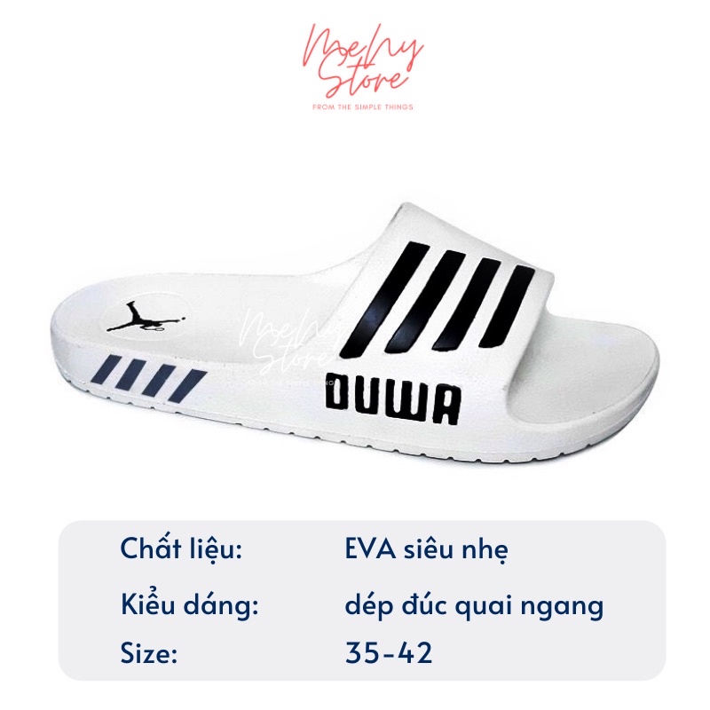 Dép đúc quai ngang DUWA siêu nhẹ nam nữ size 35-42