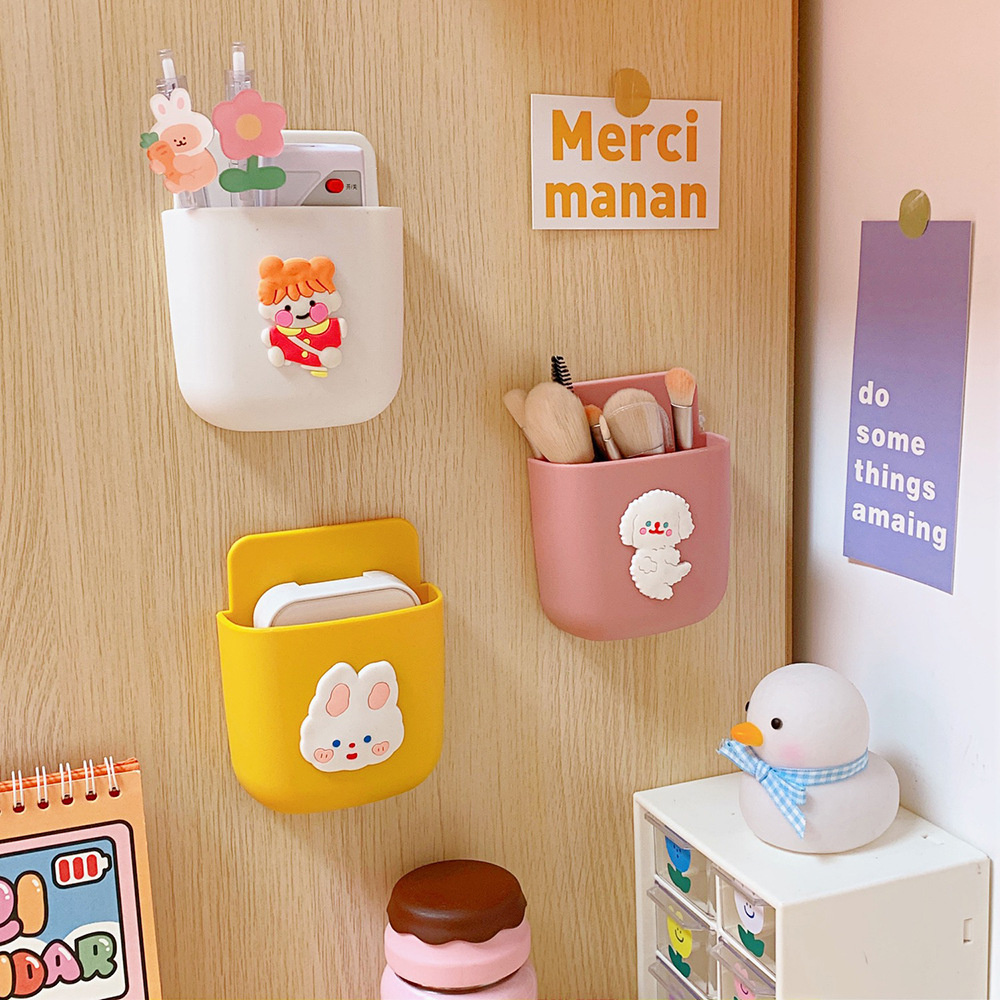 Hộp Đựng Điều Khiển Dán Tường Hoạ Tiết Đáng Yêu