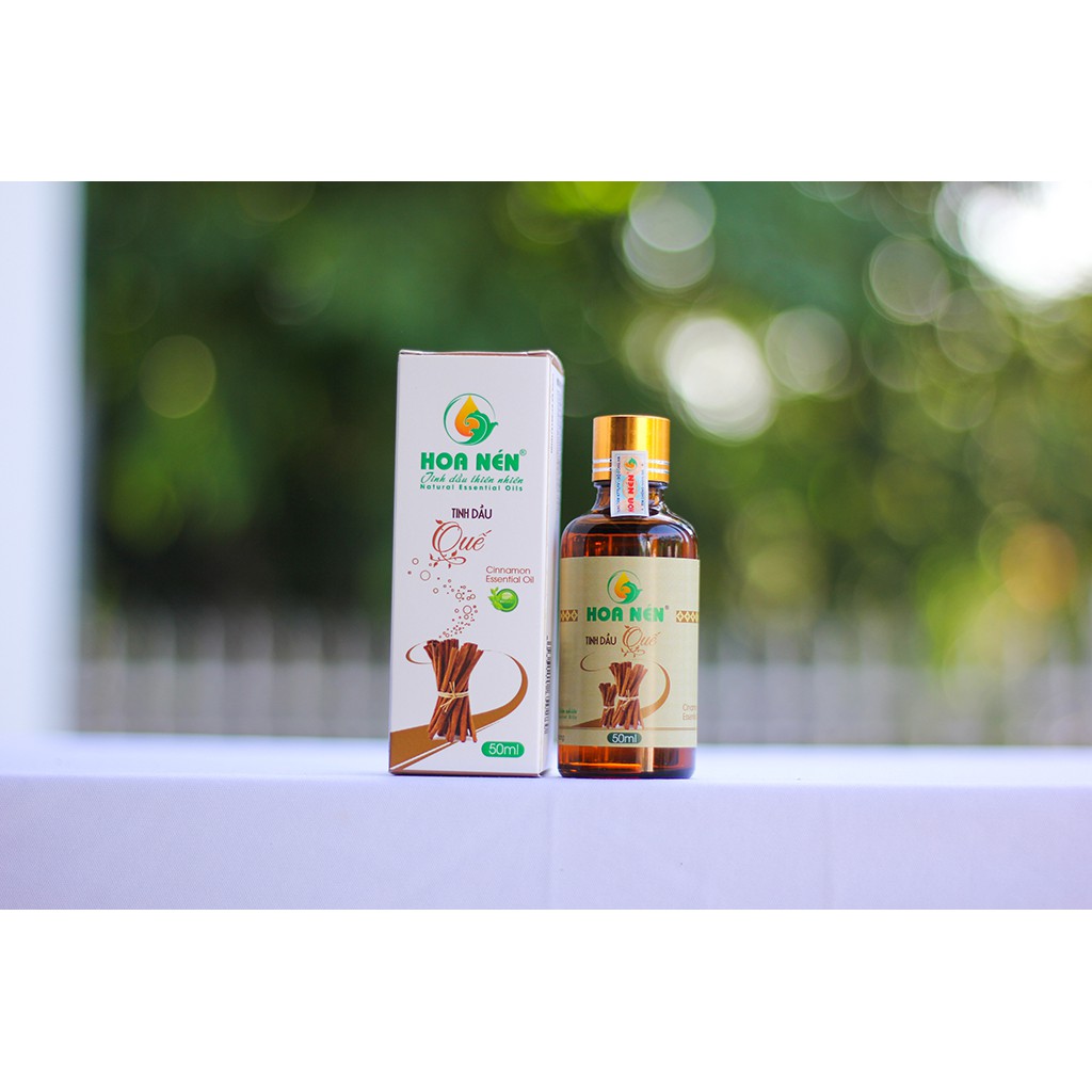 Tinh dầu quế 50ml - Hoa Nén - Hương nồng ấm, khử mùi, ẩm mốc, đuổi muỗi, côn trùng