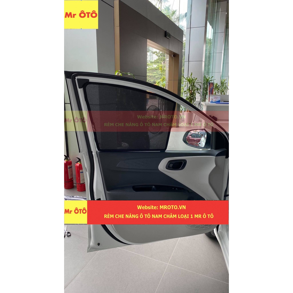 Rèm Che Nắng Nam Châm Xe I10 Sedan 2021-2022 Loại 1 Mr.Ô Tô, Chuẩn From, Dày Dặn, Bảo Hành 24 Tháng