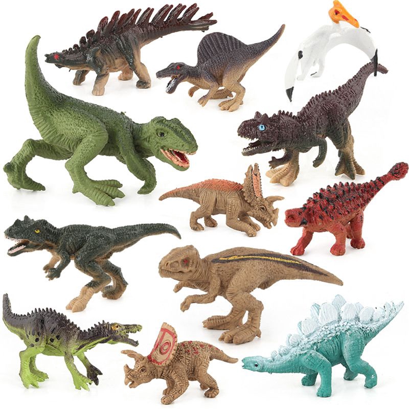 Set 12 Mô Hình Khủng Long Tyrannosaurus Trang Trí