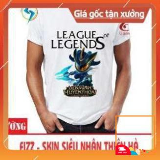 Áo thun Liên Minh Huyền Thoại 3D Tướng Fizz Skin Siêu Nhân Thiên Hà (Trắng) [TREND]