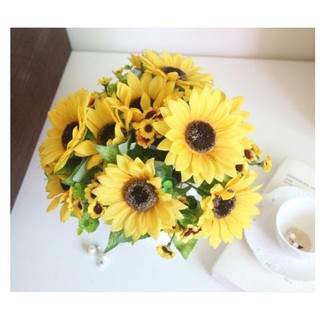 Nhánh Hoa Nhựa Giả Để Bàn - Hoa Hướng Dương