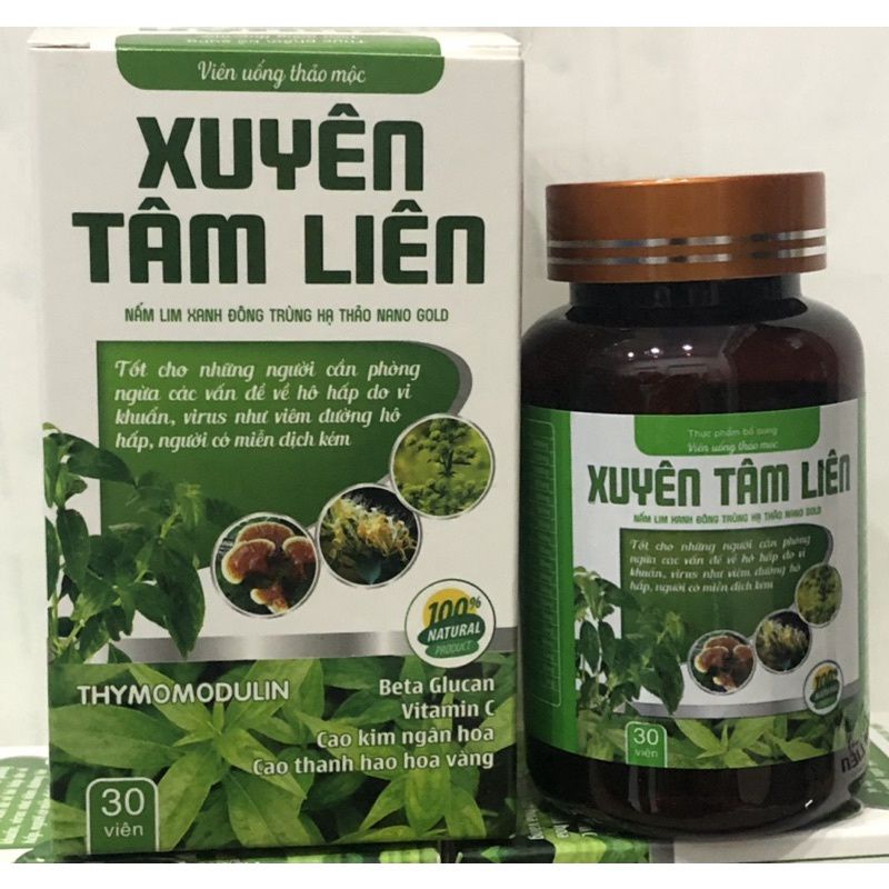 Viên uống xuyên tâm liên Thymomodulin
