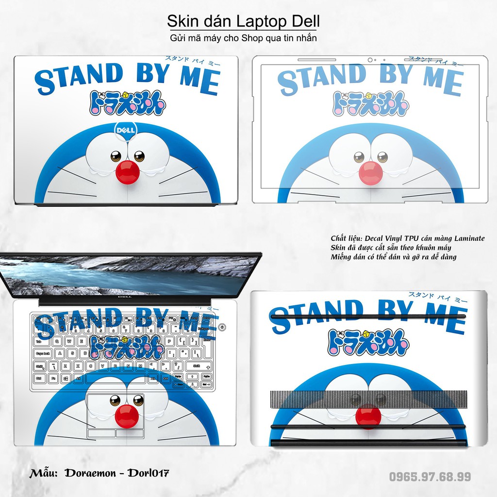 Dán decal cho các dòng Laptop Dell in hình siêu cute dành cho con gái