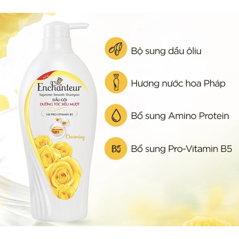 Dầu gội nước hoa Enchanteur 650g Charming/ Sensation