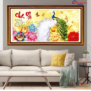 Tranh đính đá, tranh thêu chữ thập cha mẹ LV078 LV3053 DF397 D9109