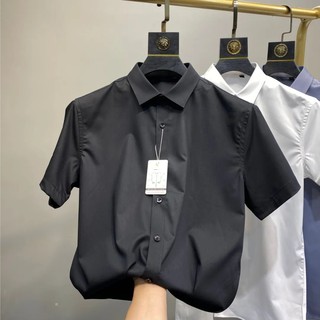 Áo sơ mi nam NGẮN TAY Ikemen cao cấp - Chất liệu lụa , không nhăn, thoáng mát, thấm hút mồ hôi(SMN)