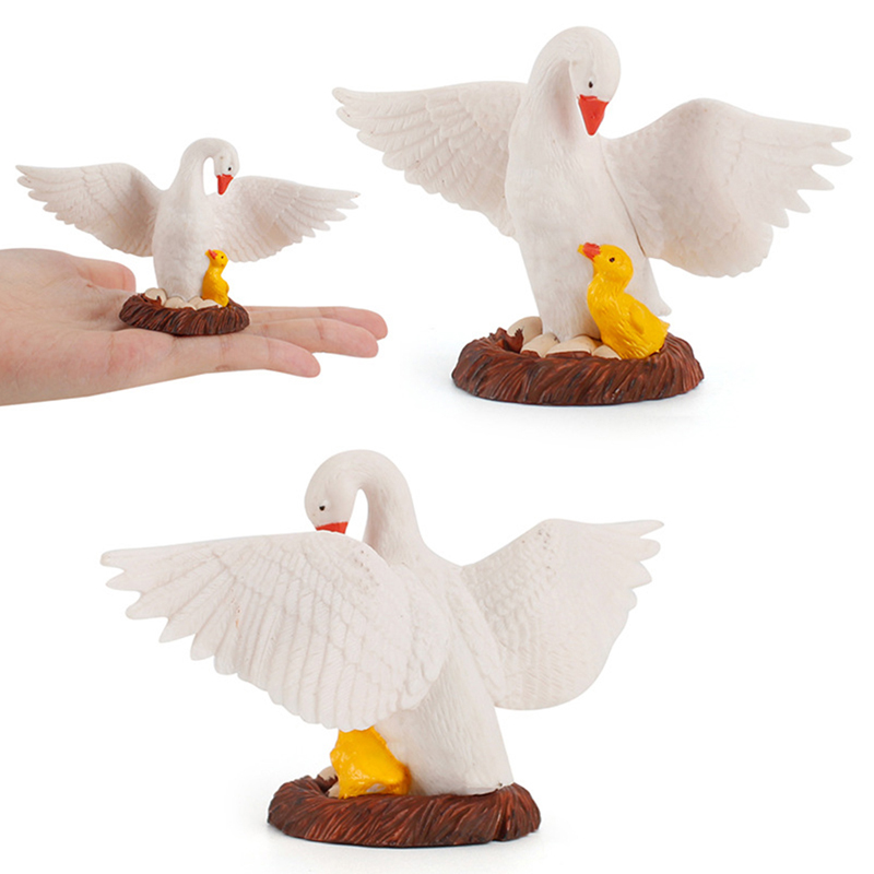 ✨Piqting Farm Simulation Chicken Duck Goose animal model Bonsai figurine home decoration