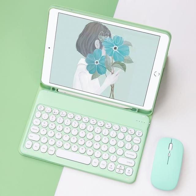 Ốp Máy Tính Bảng Da Tích Hợp Bàn Phím Không Dây Cho Samsung Galaxy Tab S8 Ultra S7 FE S7 S8 Plus S6 Lite A7 10.4 A8 10.5