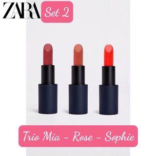 Set 3 son Zara matte