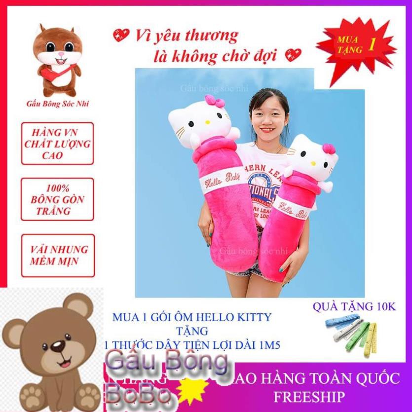 Gối Ôm Hello Kitty Dễ Thương 💥 FREESHIP 💥 Gấu Bông Sóc Nhí
