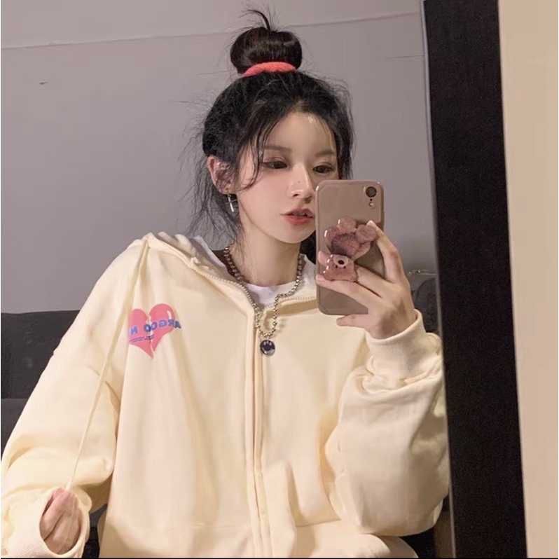 ÁO HODIE KHOÁ KÉO CUTE🌼☘️