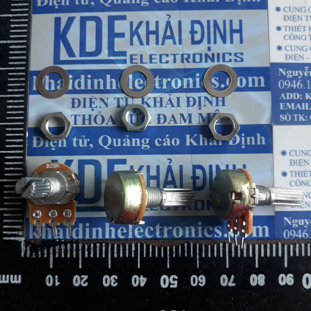 TRIẾT ÁP, BIẾN TRỞ VOLUME WH148 ĐƠN, DÀI 20MM (GIÁ CHO GÓI 10 CON) kde3858