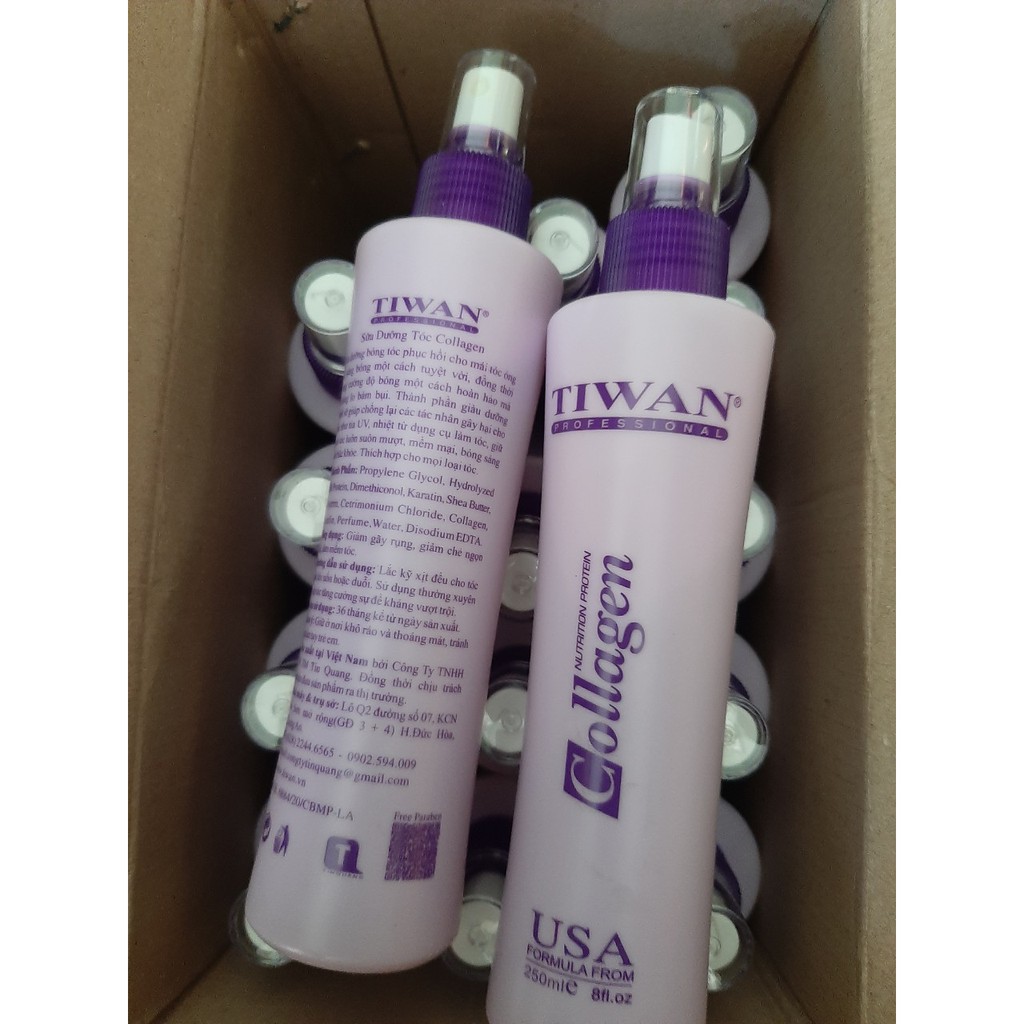 Xịt dưỡng tiwan collagen 250 ml