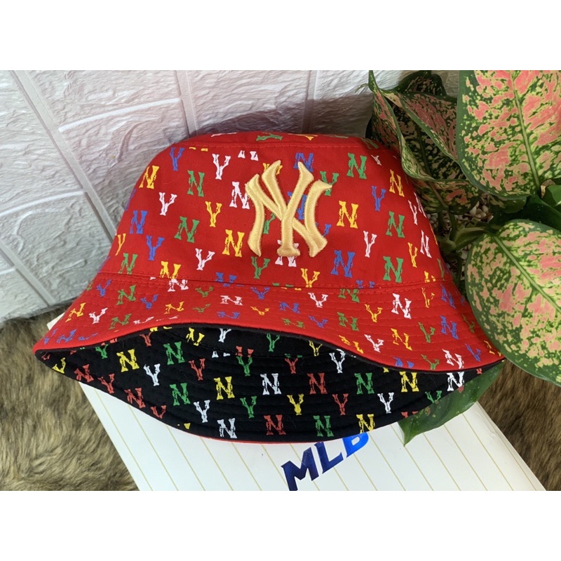 NÓN BUCKET ĐỘI 2 mặt - NY MÀU SẮC FULL