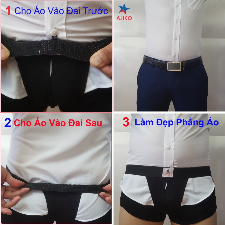 Quần Sịp Sơ Vin Thông Minh cao cấp AJIKO, Giữ áo luôn chuẩn form đóng thùng đẹp Cuốn Hút, Độc Đáo.