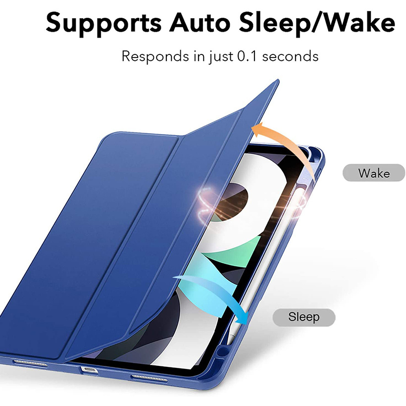 Ốp Máy Tính Bảng Silicone Với Ngăn Đựng Bút Chì Cho iPad Pro 11 Pro 12.9 Air 5 Air 4 Mini 6