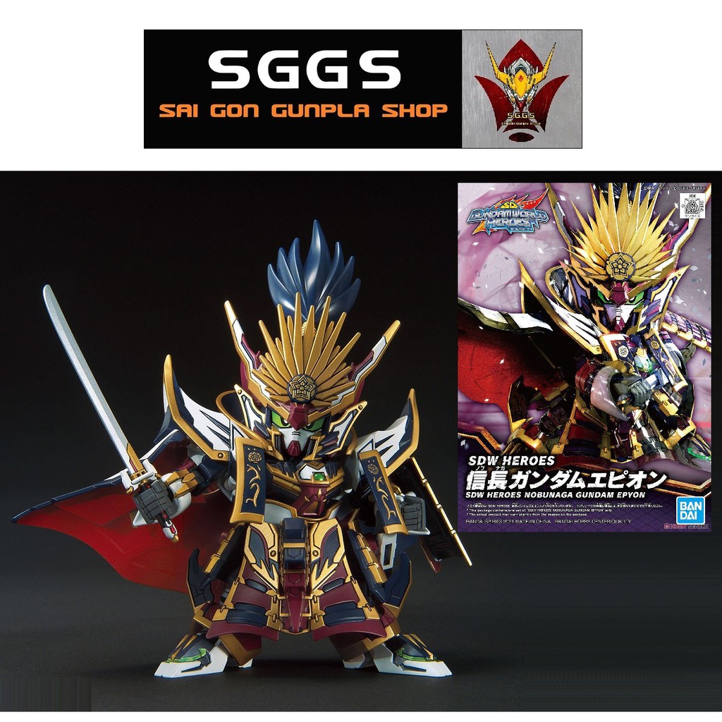 Gundam SD Nobunaga Epyon Mô Hình SDW Heroes Bandai Đồ Chơi Lắp Ráp