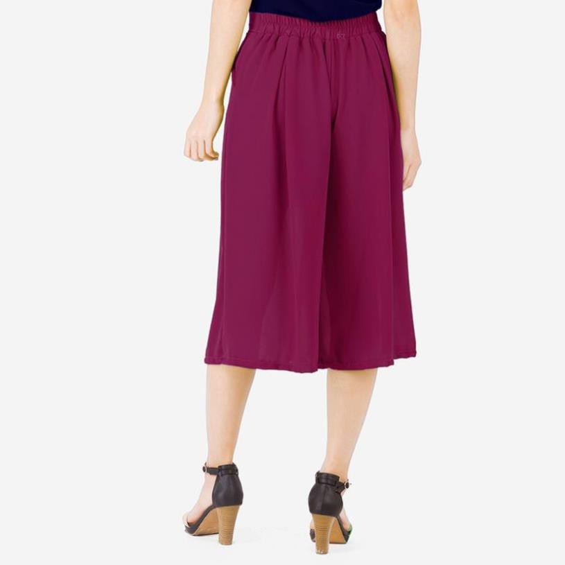 Quần Culottes Nữ Công Sở Lửng Ống Rộng Vải Chiffon Voan WM QUAN 037  ྇ ✔  ༷