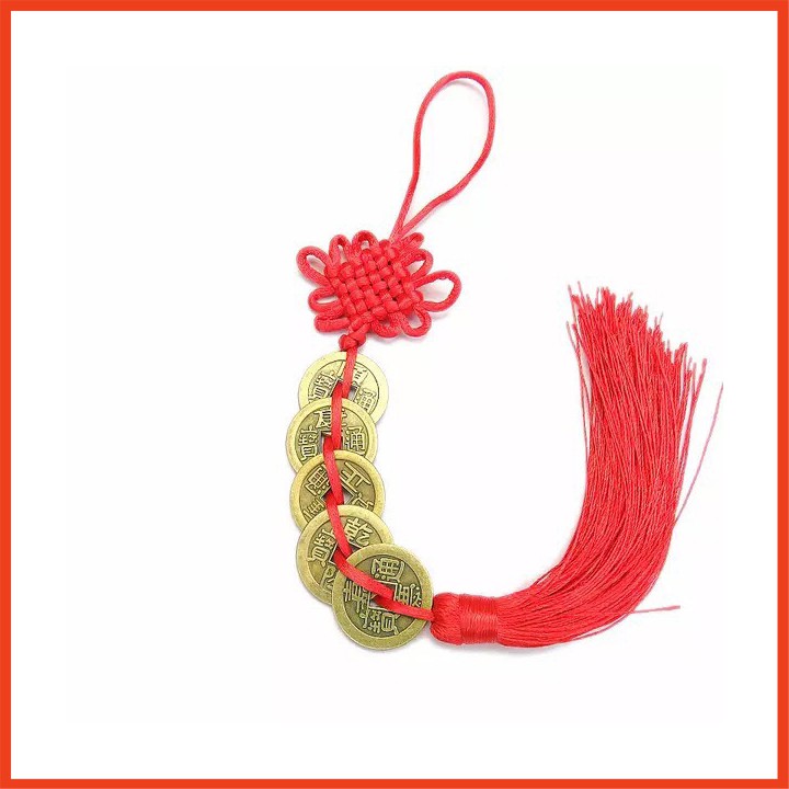 Dây đồng xu Ngũ Đế May Mắn Tài Lộc -