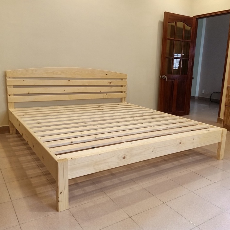 Giường ngủ gỗ lắp ráp đủ kích cỡ ⚡ GIÁ XƯỞNG ⚡ có đầu giường 1m2_1m4_1m6_1m8 (kèm phụ kiện)