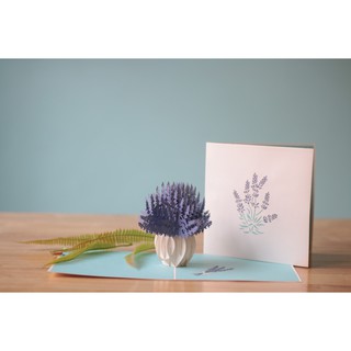 Thiệp 3D hoa lavender