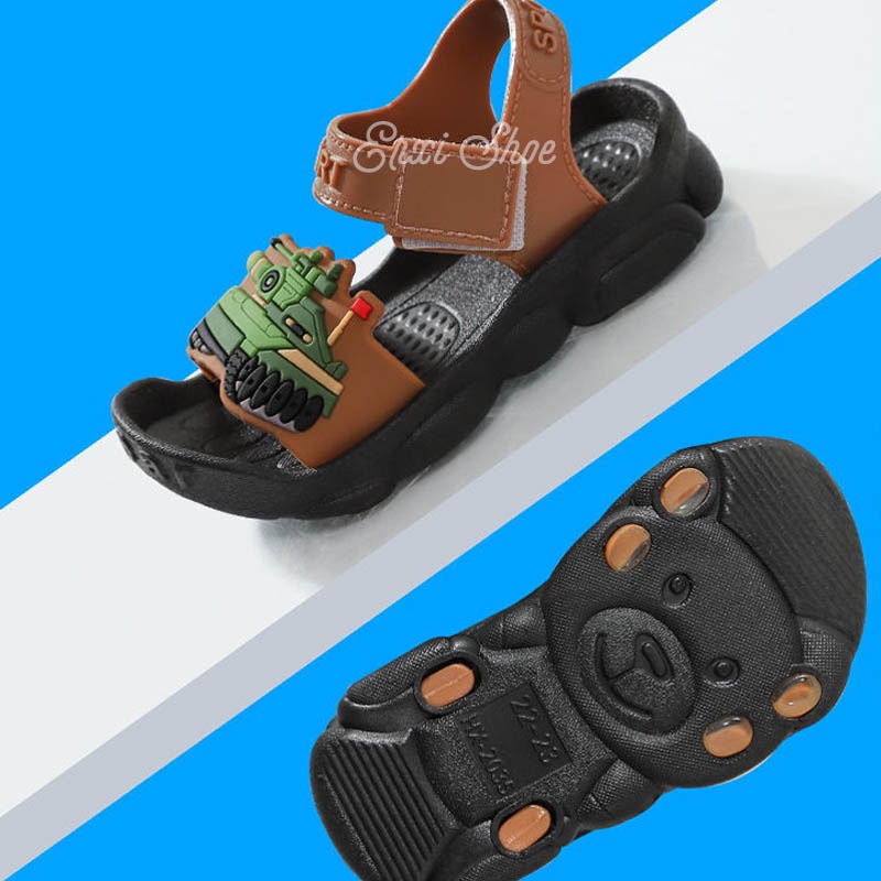 Oeggeo shop Xăng đan Khóa Dán Thường Ngày Cho Bé Trai