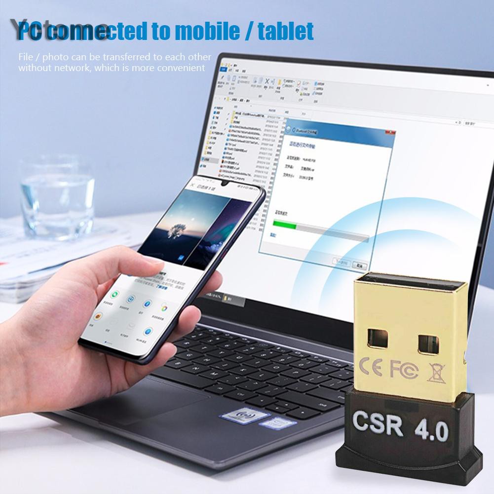 Đầu nhận âm thanh không dây USB bluetooth 4.0 Dongle CSR 4.0 dành cho máy tính Windows 10 8