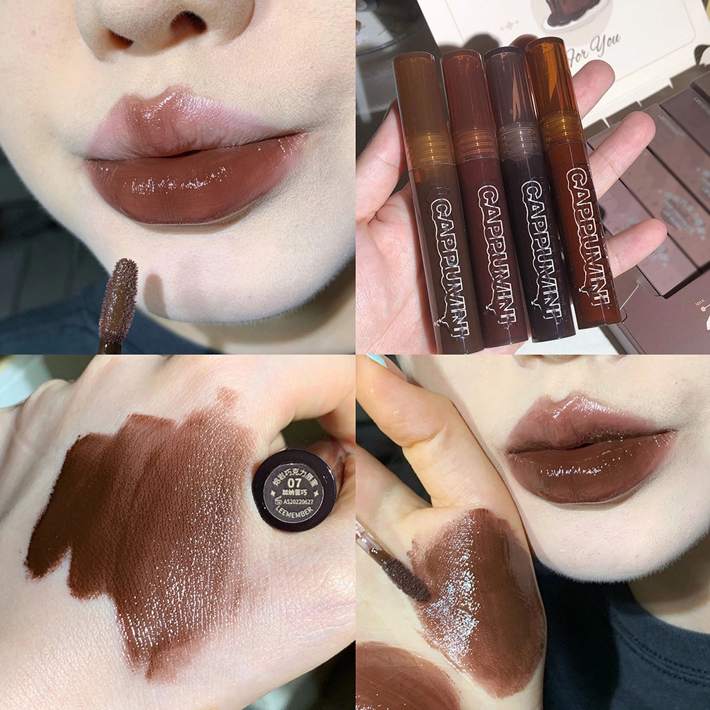 Son Bóng Dưỡng Ẩm Lâu Trôi Màu Trong Suốt Cappuvini