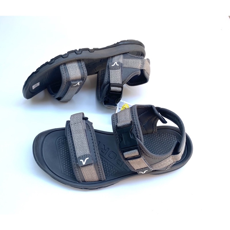 Giày xăng đan quai hậu nam Rova chính hãng quai ngang - khoá zip tiện lợi, trẻ trung