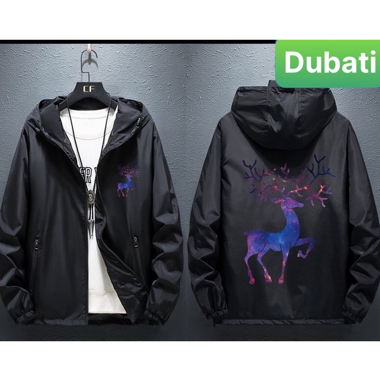 ÁO KHOÁC DÙ NHẸ BOMBER NAM NỮ ĐEN CON NAI ĐA NĂNG 2 LỚP CHỐNG NẮNG 2 TÚI CÓ DÂY KÉO SANG CHẢNH MỚI - DUBATI FASHION