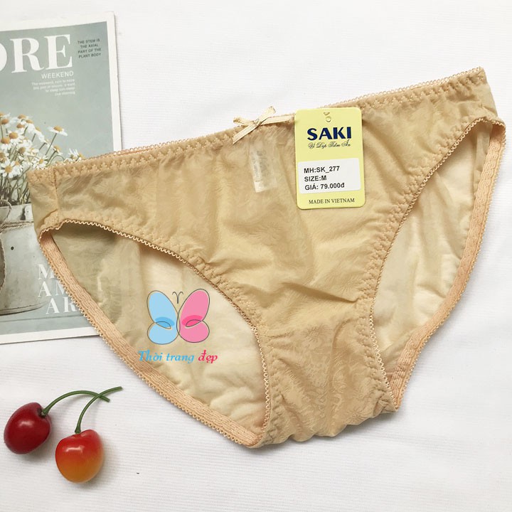Quần lót nữ thun bông ép Saki - QL277