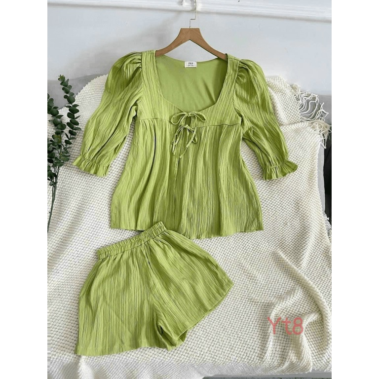 SÉT ĐÙI NỮ CHẤT LIỆU XỐP MẶC CỰC MÁT PHỐI NHÚN HÀI HÒA TÔN DÁNG SÁNG DA THỜI TRANG THIẾT KẾ