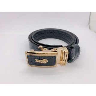 Thắt Lưng Nam - Dây Nịt Nam Da Bò Thật 100% Vân Cá Sấu Cao Cấp, Sang Trọng Đẳng Cấp Màu Đen