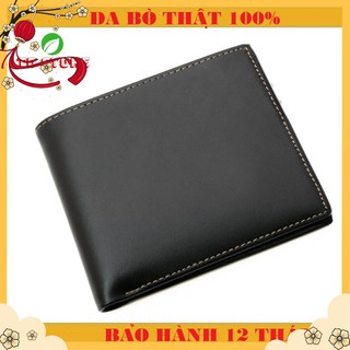 Ví nam da thật 100% | bóp da nam tặng kèm hộp cao cấp | tb dangnguyetok430