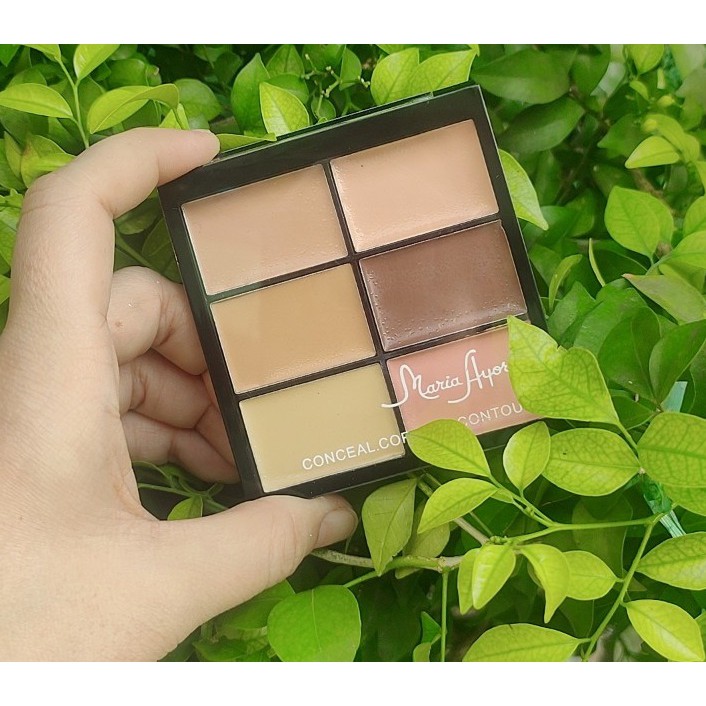 Bảng Kem Che khuyết điểm và tạo khối 6 ô Maria Concealer