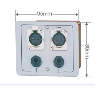 Hộp đấu nối 2 cannon+2 6ly soundking -AJ202-1