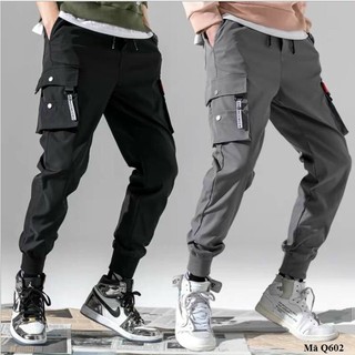 [Nhập SVC-80246868 giảm 15k đơn 150k] Quần jogger nam túi hộp phối dây khóa