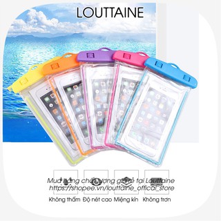 Túi đựng điện thoại chống nước chống chìm chống bụi thiết kế dây đeo cổ tiện dụng khi đi bơi đi du lịch