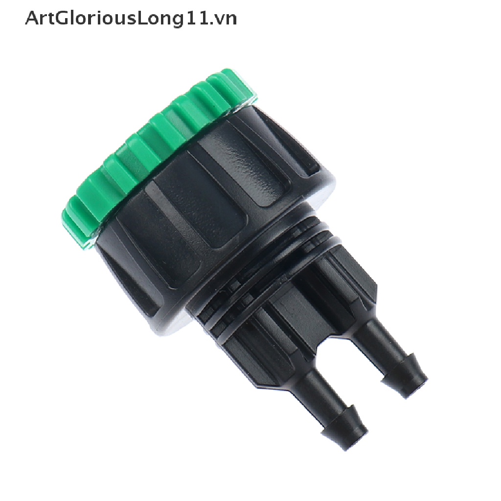 【ArtGloriousLong】 Garden hose 1/4&quot; to 1/2&quot; 3/4&quot; Female Y connector irrigation 4/7 hose adapter .