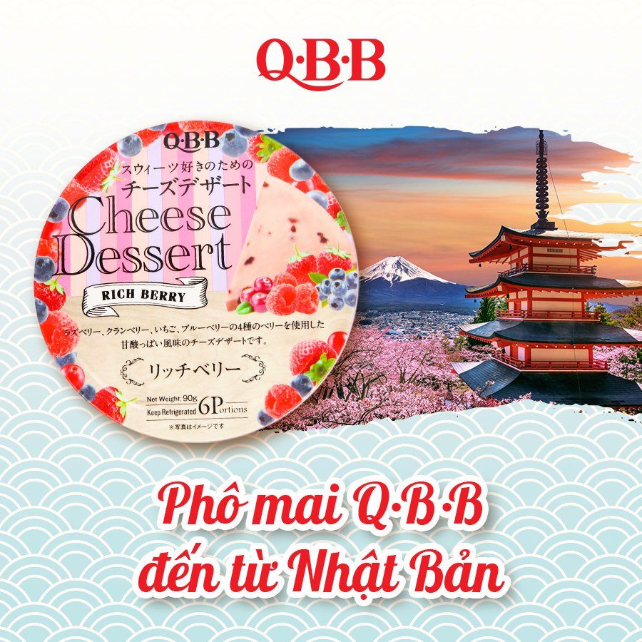 Phomai Tách Muối QBB Nhật Bản 90G Hoa Quả Trái Cây Xay Nhuyễn Không Đường Cho Bé Ăn Dặm Bổ Sung Canxi Đạm