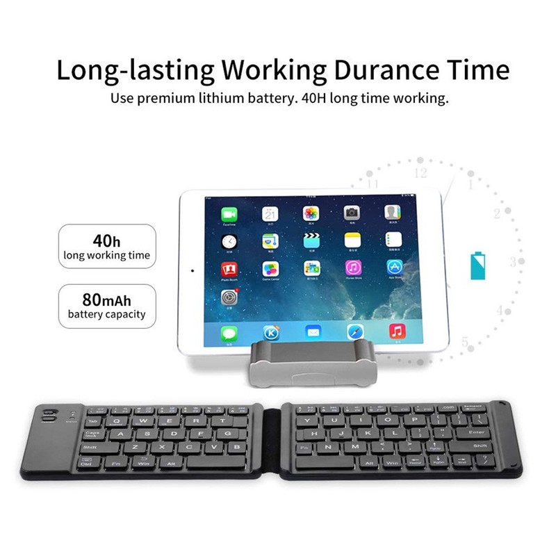 Bàn Phím Bluetooth Gấp Gọn Cho Ios/Android/Windows Tablet