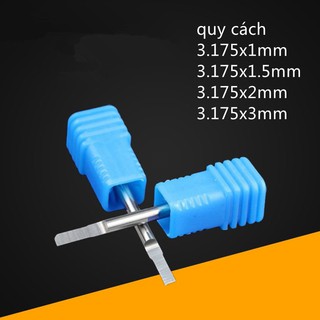 Dao phay vonfram 1 me đường kính me 1-3mm ,cán 3.175mm