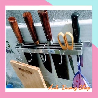 Kệ Inox cài dao treo đồ dùng nhà bếp đa năng