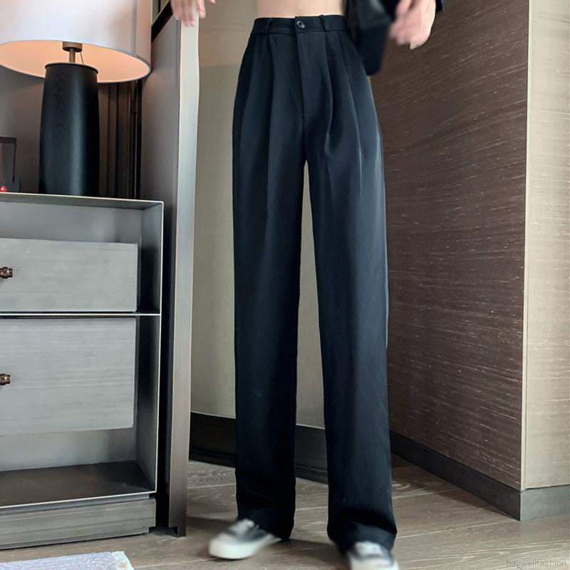 [Mã FAGREEN55 giảm tới 30K đơn 99K] [Baywellfashion]Quần Dài Ống Rộng Lưng Cao Thời Trang Dành Cho Nữ | BigBuy360 - bigbuy360.vn